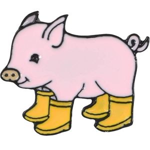 FINAL WEEK 🎉 last chance 💥 Enamel Pin - yellow pig boots